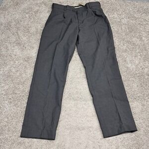Louis Martin Mens Charcoal Gray Pleated Wool Blend Suit Pants 38x32 NWT
